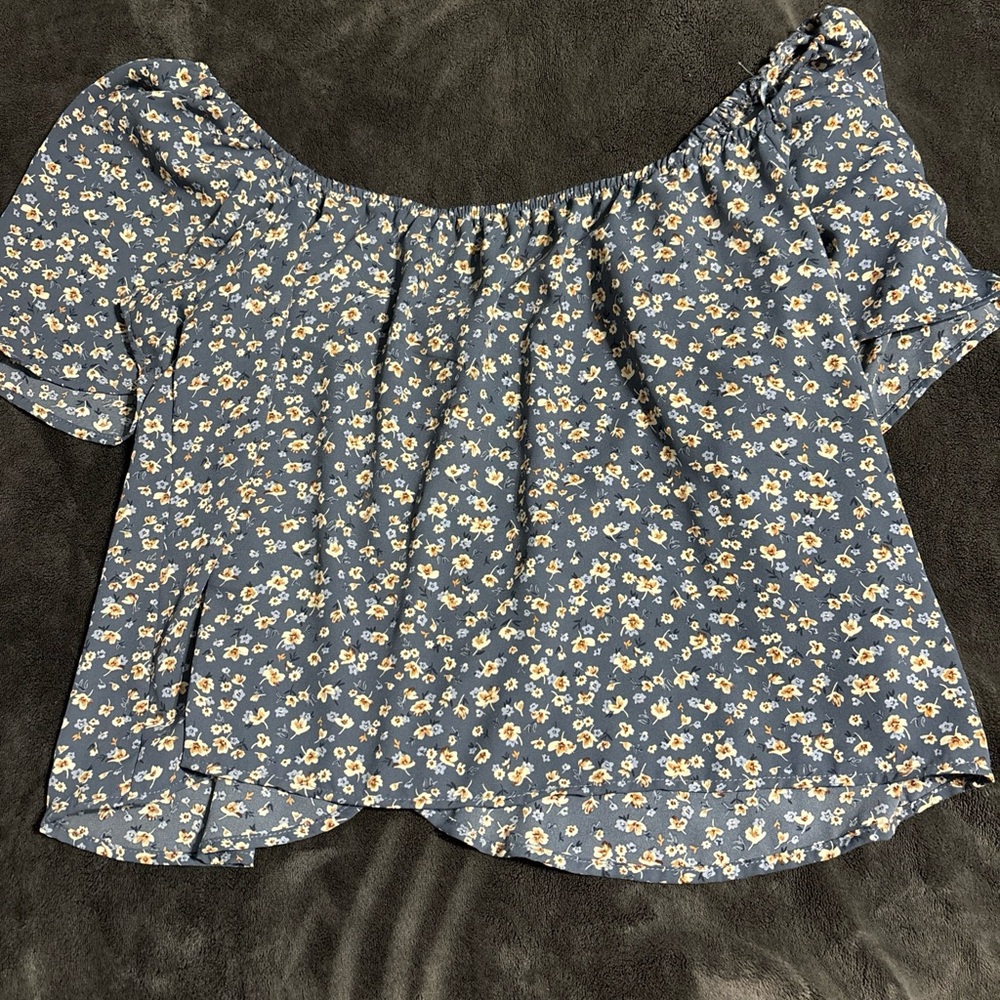 Nine Britton Navy Floral Blouse